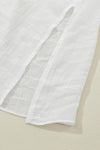 Pom Pom Trim Drawstring Waist Beach Kimono