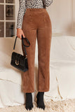 Chestnut Double Breasted Straight Leg Pants