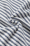 Blue Stripe Knit Top