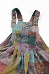 Multicolour Brushed Checkered Wide Leg Overalls