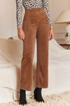 Chestnut Double Breasted Straight Leg Pants