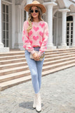 Heart Jacquard Knit Sweater