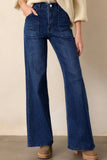 Dark Wash Mid Rise Jeans