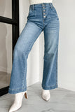 Dusk Blue Wash Straight Leg Jeans