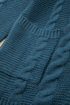 Cable Knit Button Front Cardigan