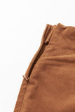 Chestnut Double Breasted Straight Leg Pants