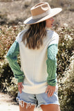 Vineyard Color Block Drop Shoulder Sweater