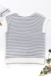 Blue Stripe Knit Top