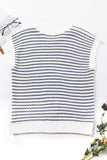 Blue Stripe Knit Top