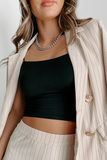 Spaghetti Strap Fit Cropped Top