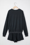 Striped Long Sleeve Two Piece Set