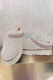 Embroidered Thick Sole Slippers | 2 Colors