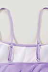 Orchid Striped High Waist Bikini Set