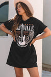 Nashville Crew Neck T Shirt Dress