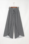 Bohemian Slit Wide Leg Smocked Pants