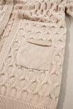 Cable Knit Eyelet Baggy Cardigan