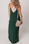 Spaghetti Straps Pocketed Maxi Dress