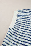 Blue Stripe Knit Top