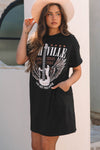 Nashville Crew Neck T Shirt Dress