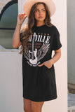 Nashville Crew Neck T Shirt Dress