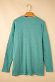 Light Teal Textured Cardigan w/ Pocket