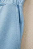 Blue Solid 2 Piece Outfit
