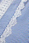 Boho Stripe Lace Detail Tank Top