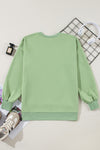 Green Fleece Lined Sweatshirt