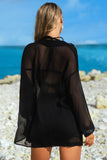 Black Sheer 2 Piece Cover Up