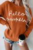 Hello Pumpkin Textured Sweater