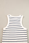 White Stripe Tank Dress