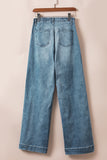 Dusk Blue Wash Straight Leg Jeans