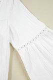 Lace Detail Puff Sleeve Blouse