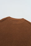 Pearled Drop Shoulder Round Neck Sweater