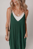 Spaghetti Straps Pocketed Maxi Dress