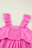 Ruffle Tiered High Waist Maxi Dress