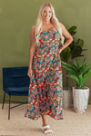 Boho High Waist Maxi Dress