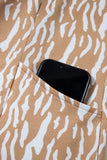 Abstract V Neck Short T Shirt Dress