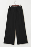 Drawstring Wide Leg Pants