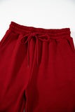 Red DahliaTop & Drawstring Pants Set