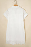White Eyelet Embroidered Dress