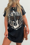 Nashville Crew Neck T Shirt Dress