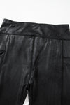 Black V Crossover High Waist Pocketed Leggings