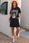 Nashville Crew Neck T Shirt Dress