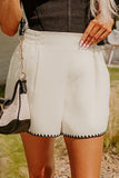 Ricrac Hemline Casual Shorts