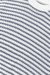 Blue Stripe Knit Top