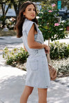 Frayed Denim Dress