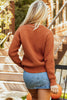 Hello Pumpkin Textured Sweater