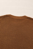 Pearled Drop Shoulder Round Neck Sweater