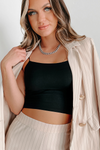 Spaghetti Strap Fit Cropped Top